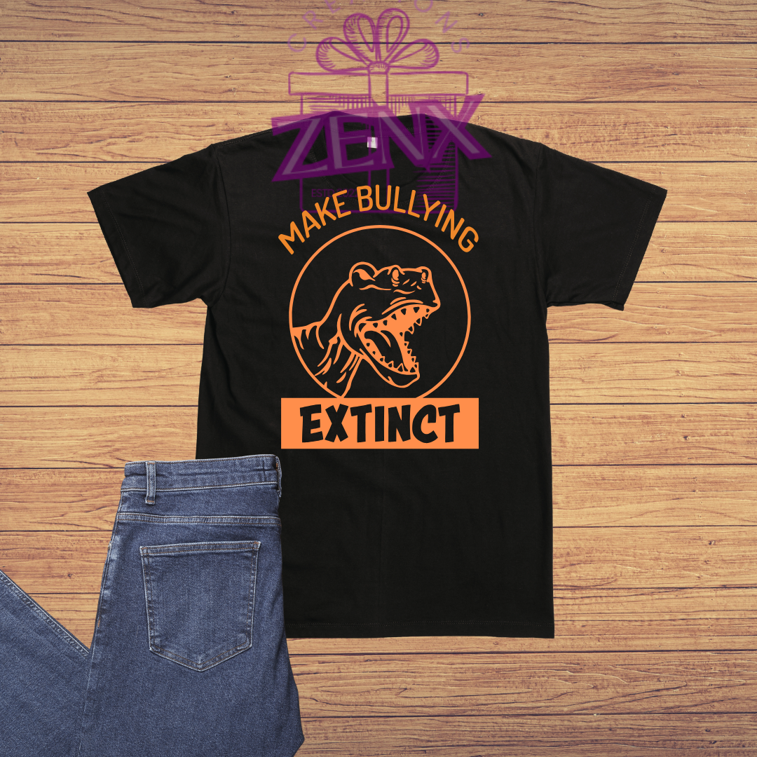 Make Bullying Extinct T-Shirt - Black