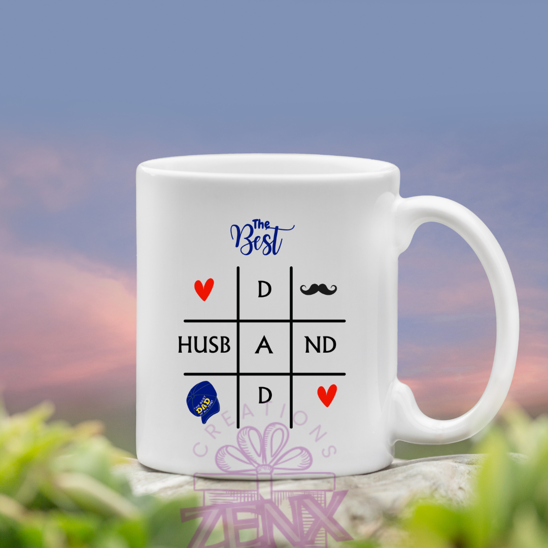 Best Dad and Husband Personalized Mug – Custom Gift for Him