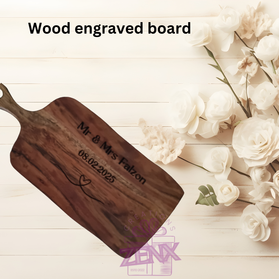 Engraved Acacia Wood Board – Custom Gift For Weddings, Housewarmings & Anniversaries | Fast Shipping Australia