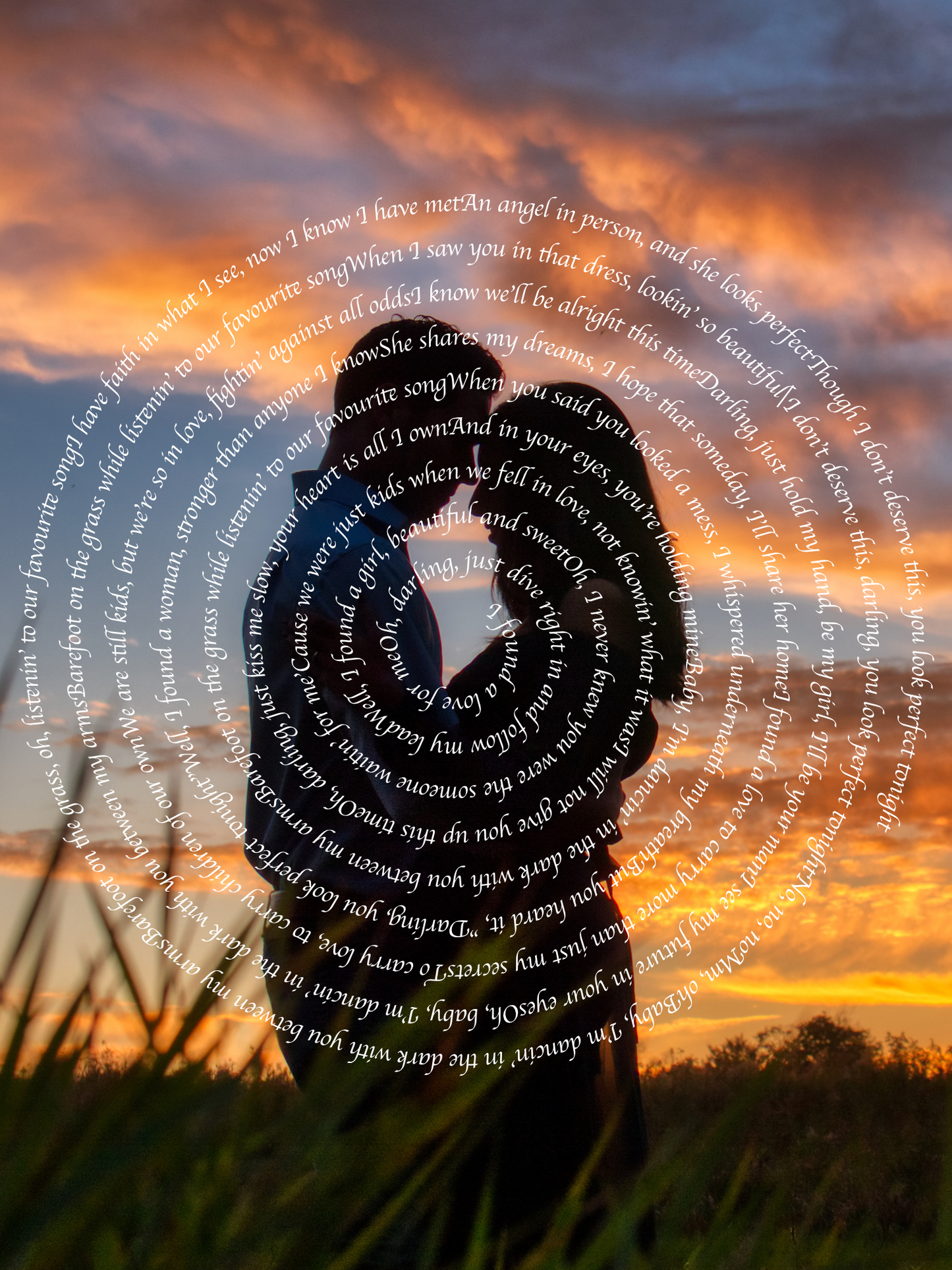 Personalized Song Lyrics on Your Photo โ Custom Digital Art ๐ถ๐ธ
