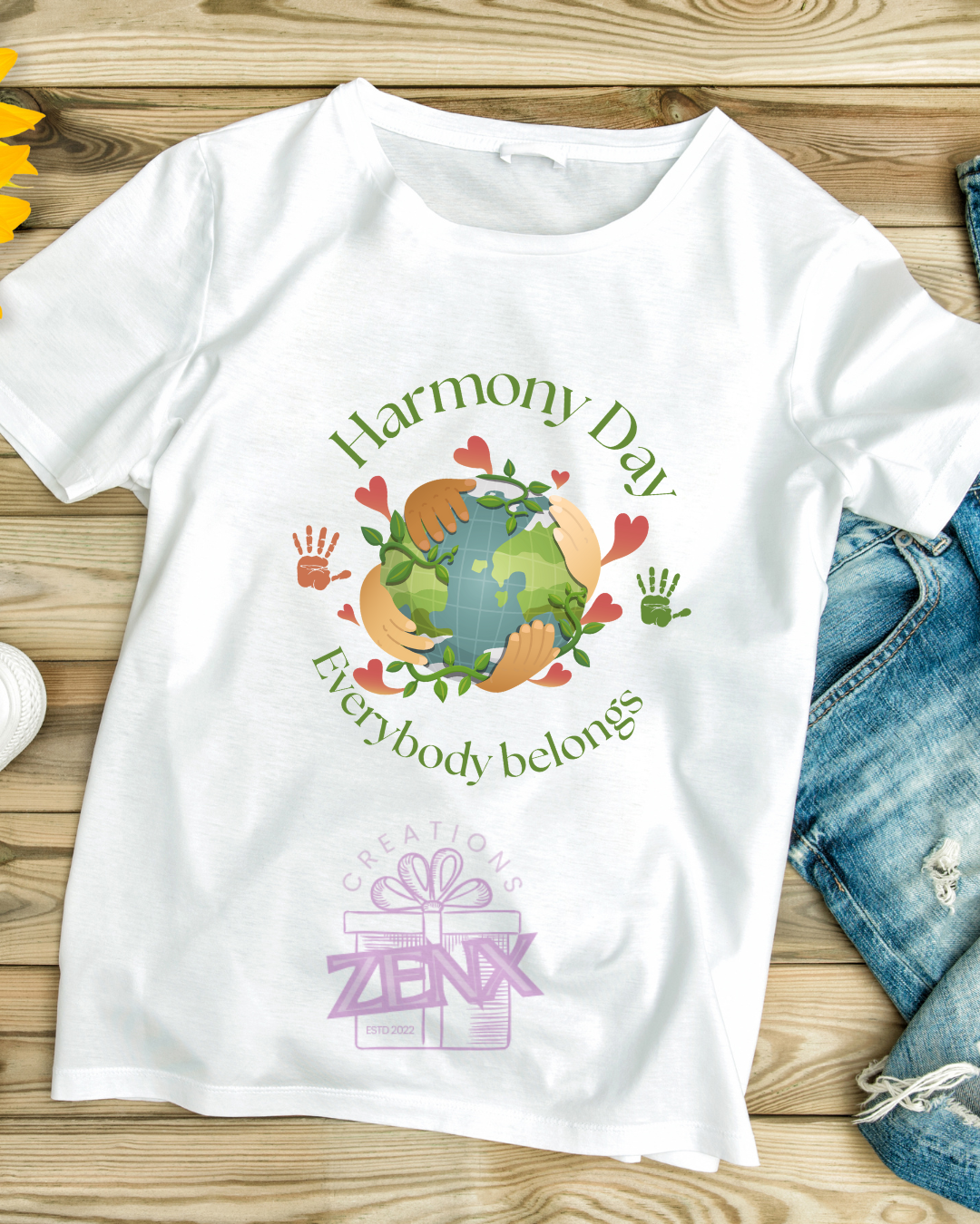 Personalized Harmony Day T-Shirt – Celebrate Inclusion & Diversity 🧡