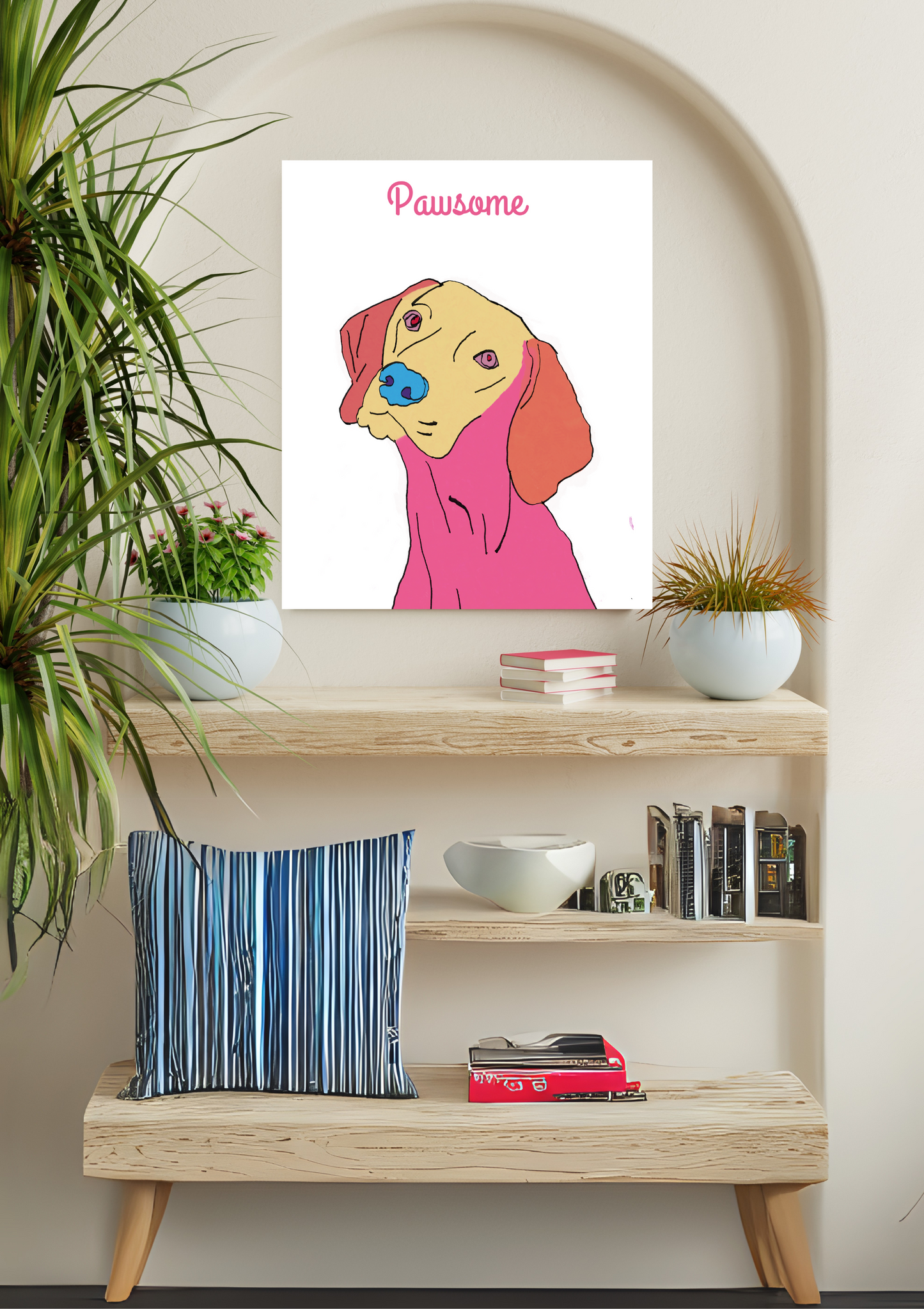 Personalized Pet Portrait – Customized Artwork for Dog & Cat Lovers
