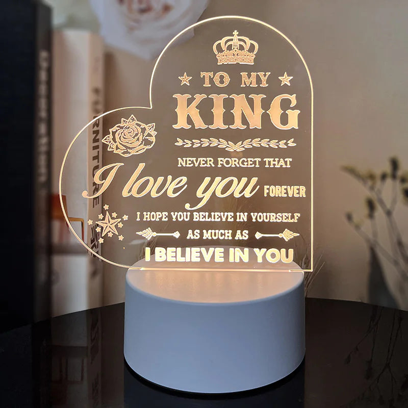 Night Light with Acrylic Engraving