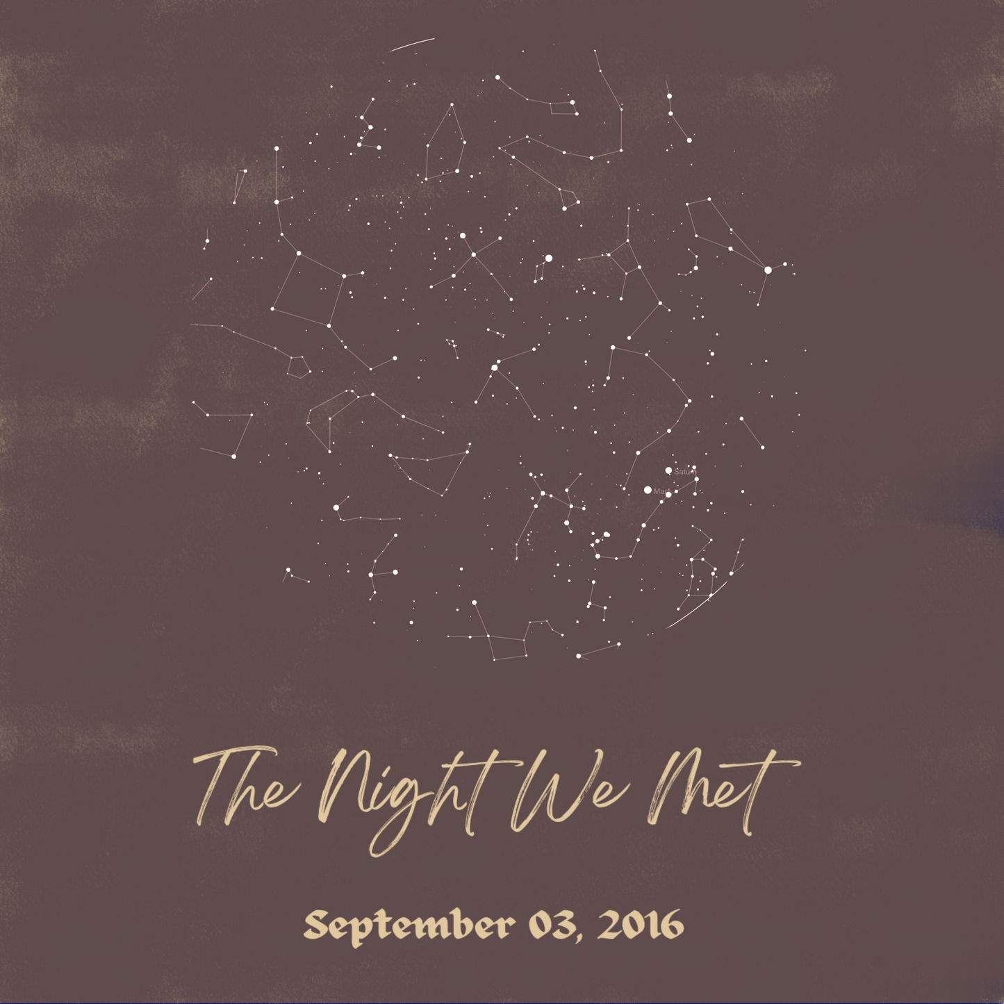 Personalized Star Map β Customized Night Sky Print for Your Love Story β¨π