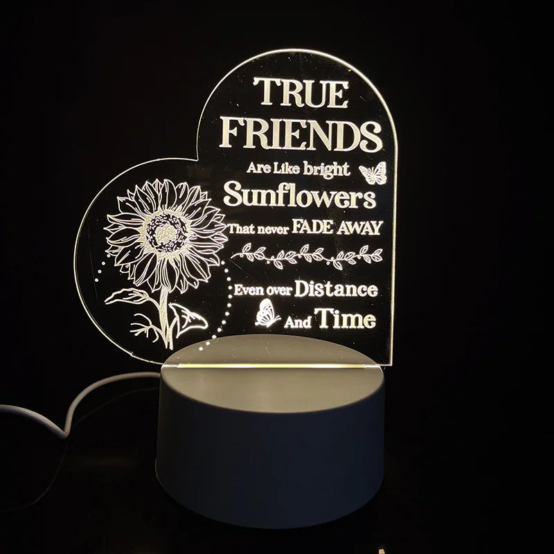 Night Light with Acrylic Engraving