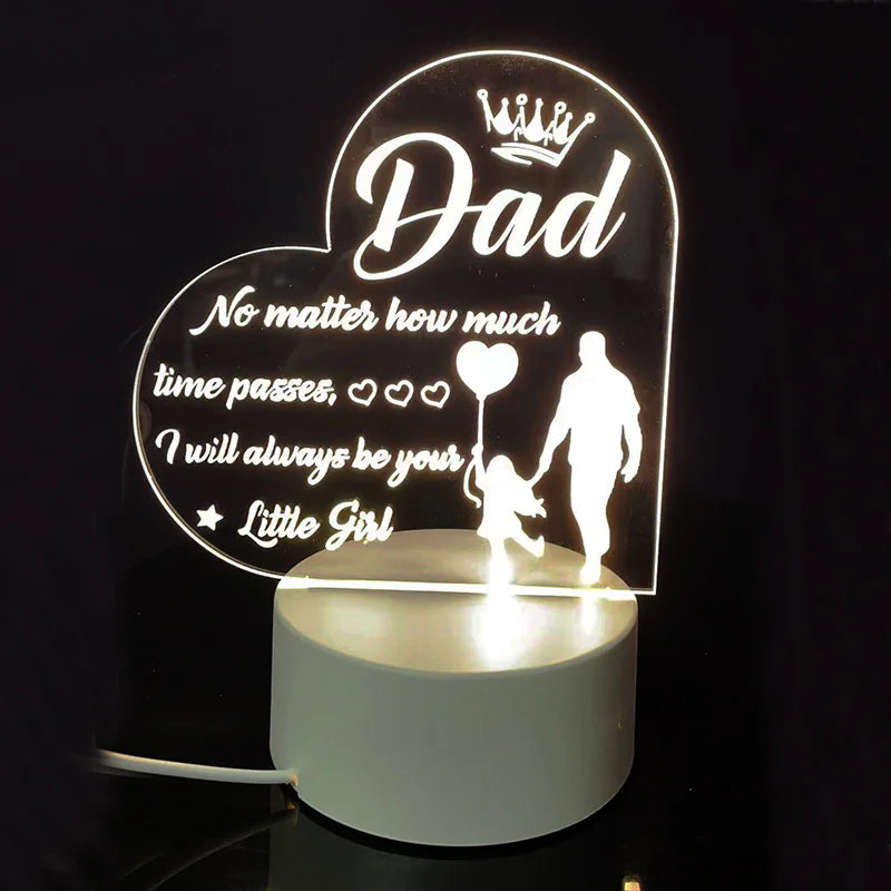 Night Light with Acrylic Engraving