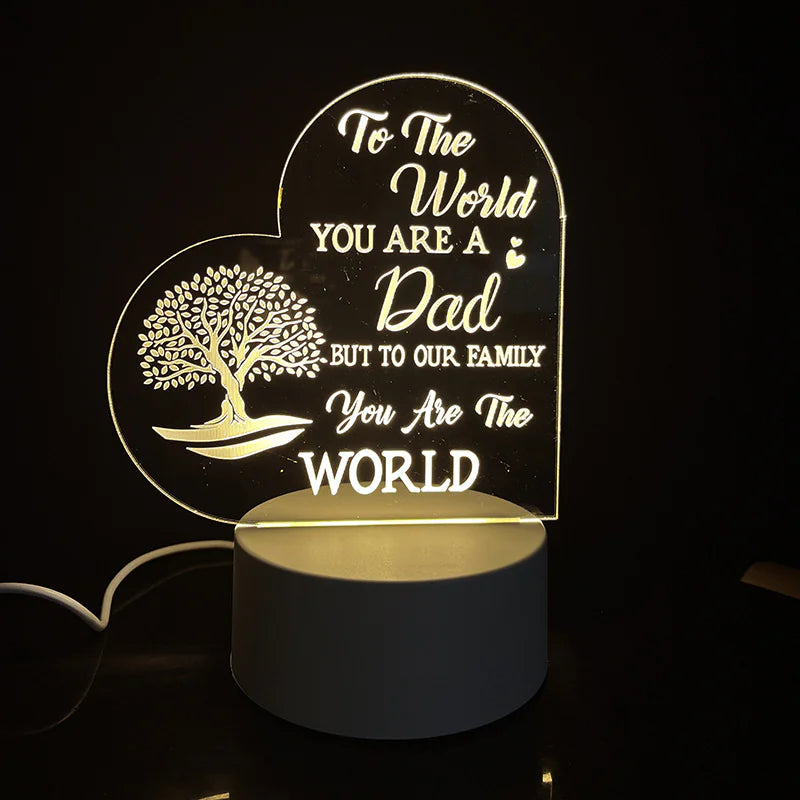 Night Light with Acrylic Engraving