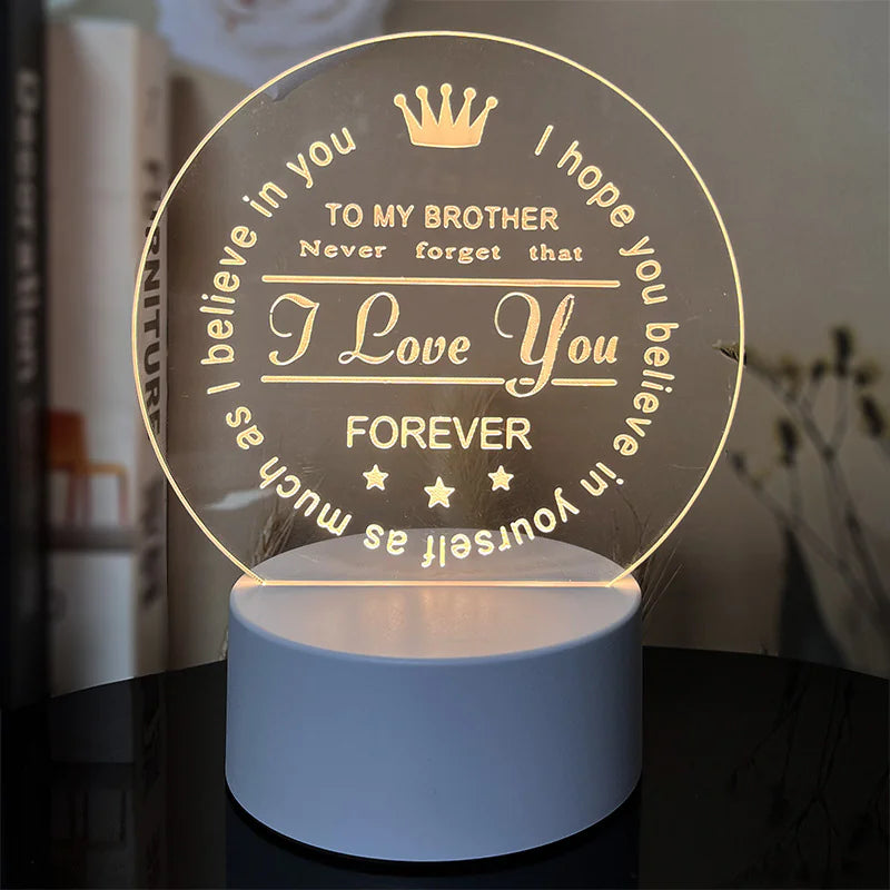 Night Light with Acrylic Engraving