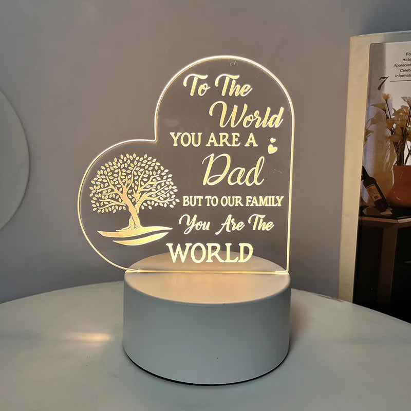 Night Light with Acrylic Engraving