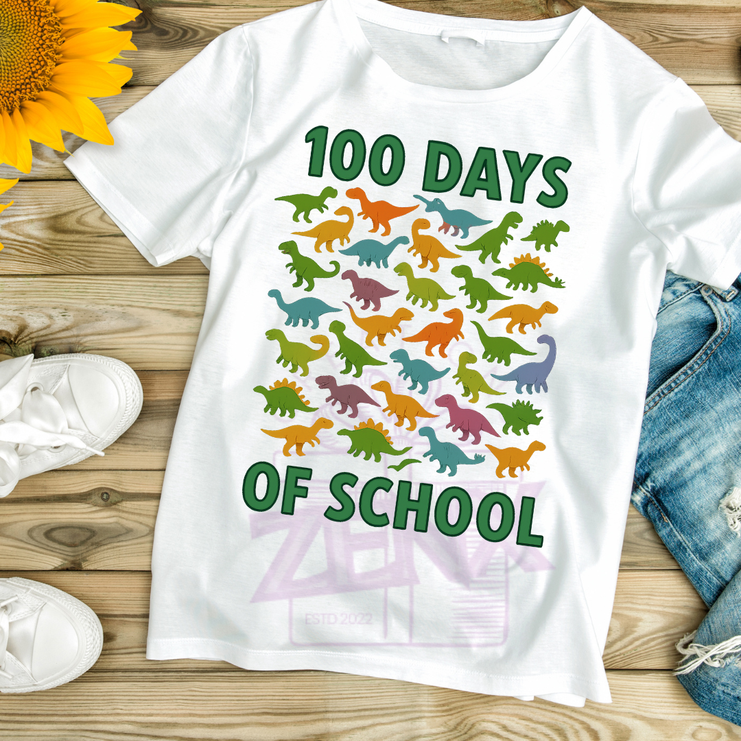 100 Days of School DTF T-Shirt