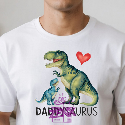 Daddysaurus Dinosaur Dad Shirt | Funny Father's Day T-Rex Tee