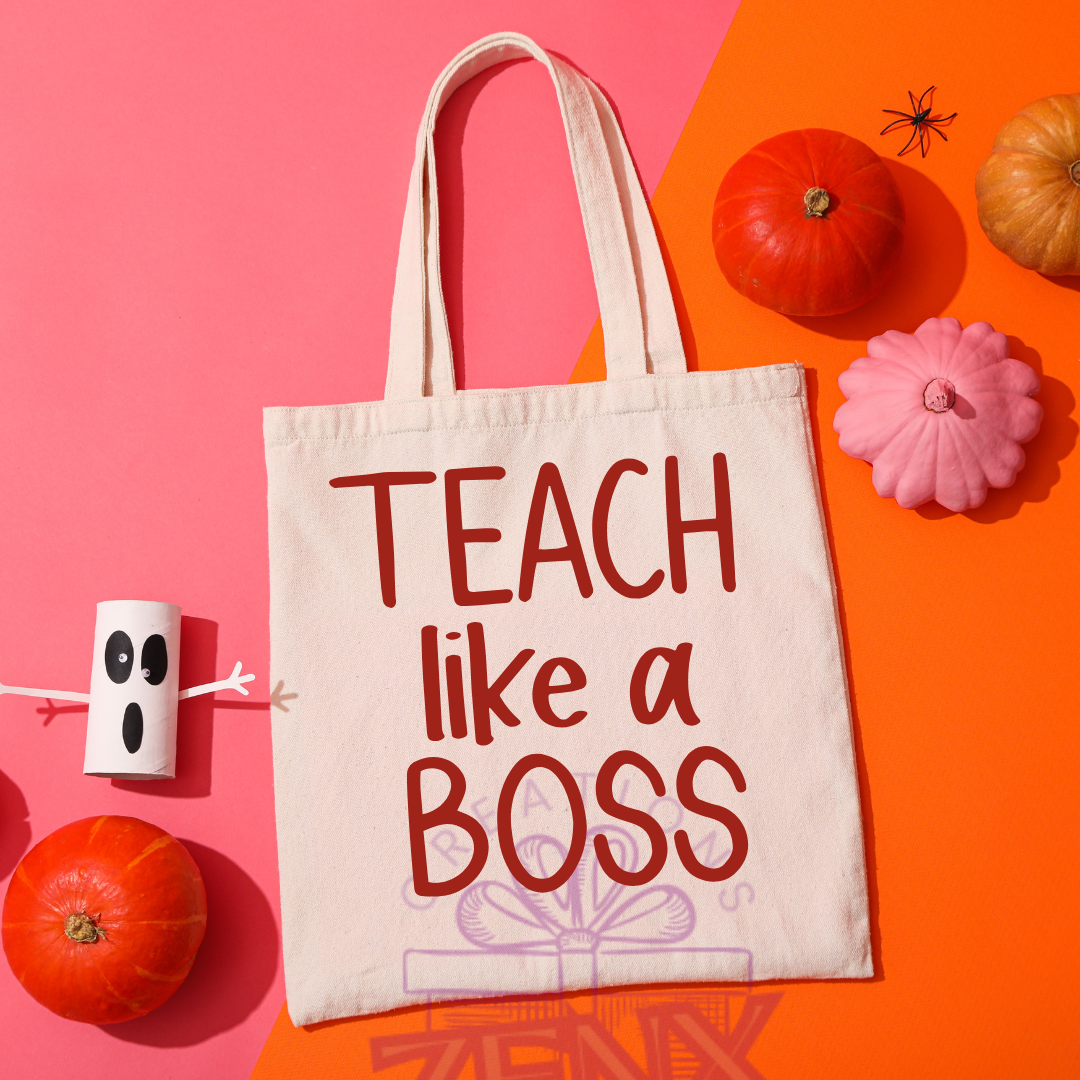 Personalised Teacher Tote Bag – End of Year Gift