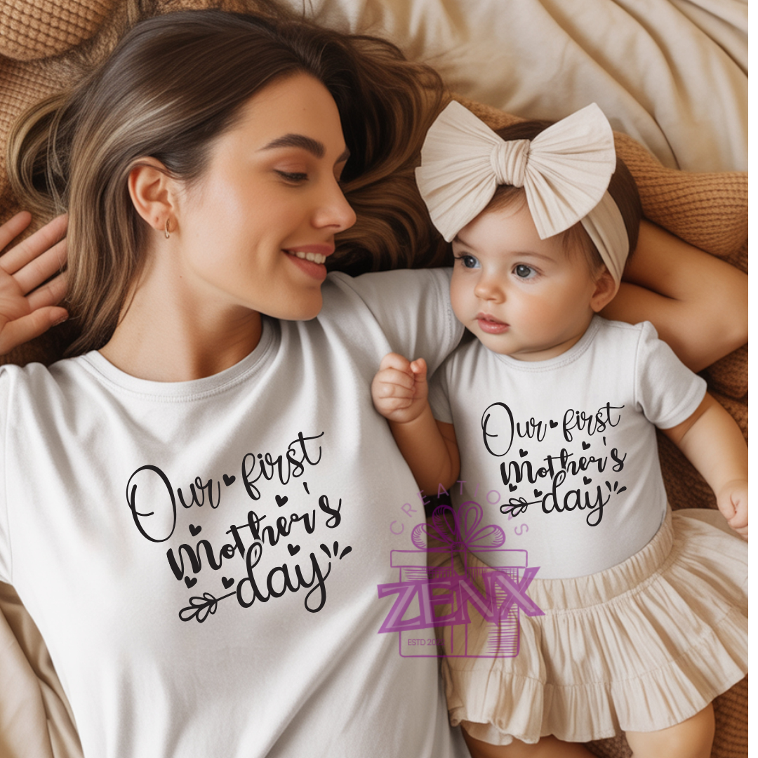 Our First Mother's Day Mum & Baby Matching Set – New Mum Keepsake Gift