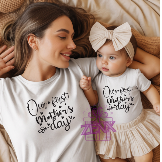 Our First Mother's Day Mum & Baby Matching Set – New Mum Keepsake Gift