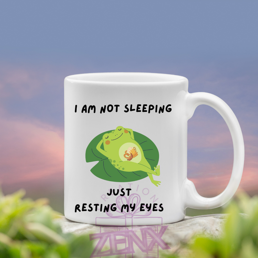 “I’m Not Sleepy, Just Resting My Eyes” Mug – Funny Personalised Father’s Day Gift for Dad