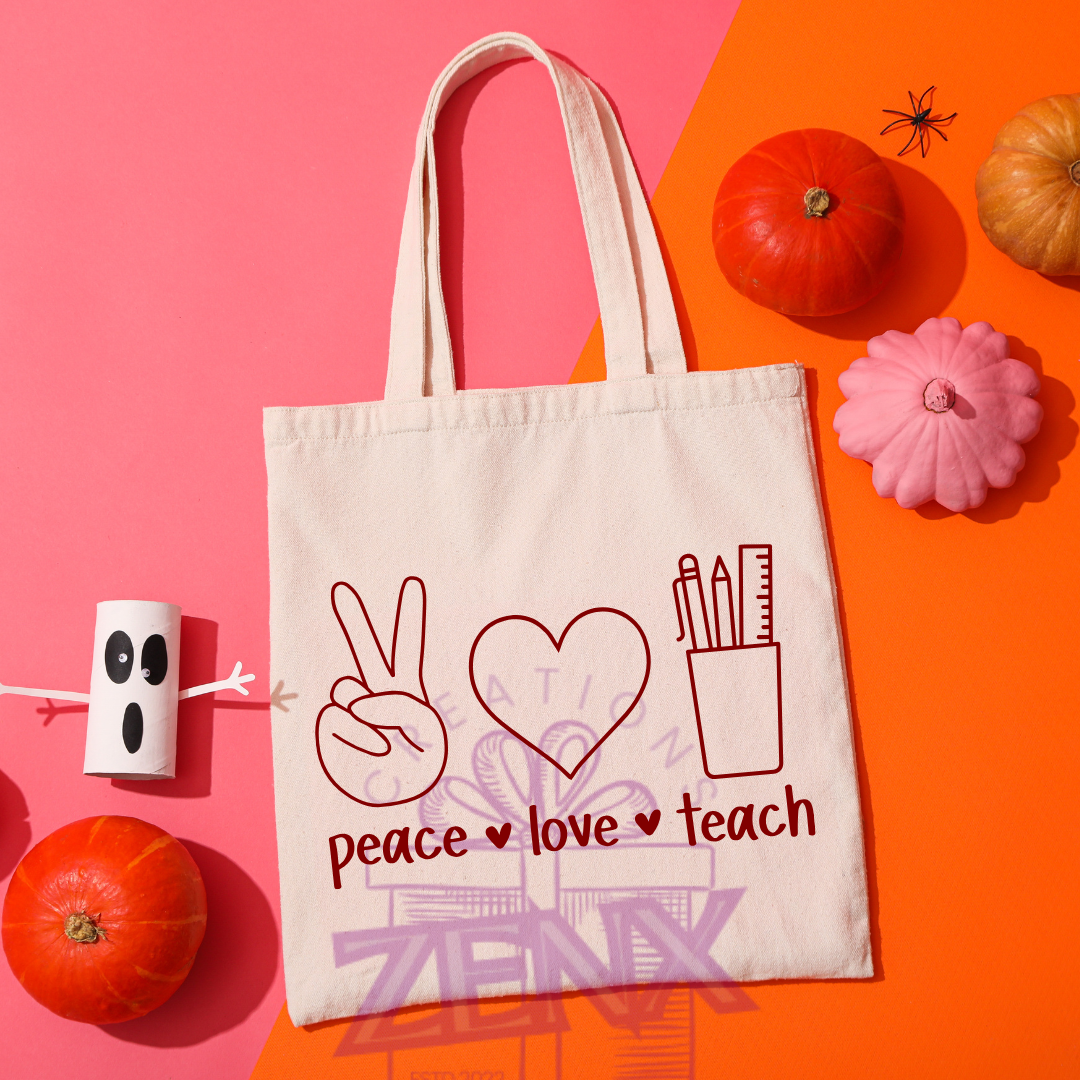 Personalised Teacher Tote Bag – End of Year Gift