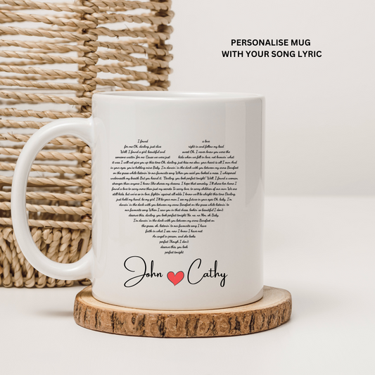 Personalised Coffee Mug with Your Favorite Song Lyrics – The Perfect Valentine’s Gift