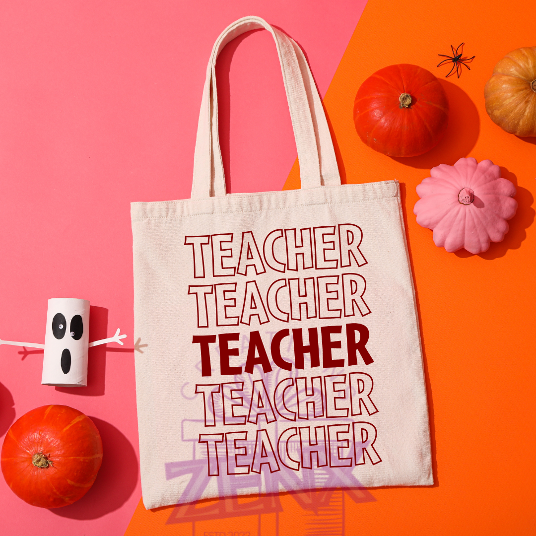 Personalised Teacher Tote Bag – End of Year Gift