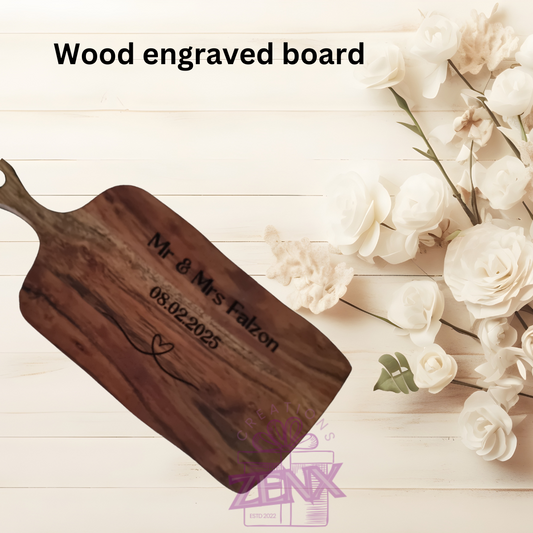 Personalized Engraved Acacia Wood Board – A Timeless Gift for Any Occasion