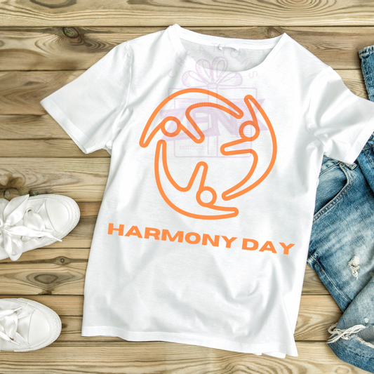 Harmony Day Unity Circle T-Shirt - White
