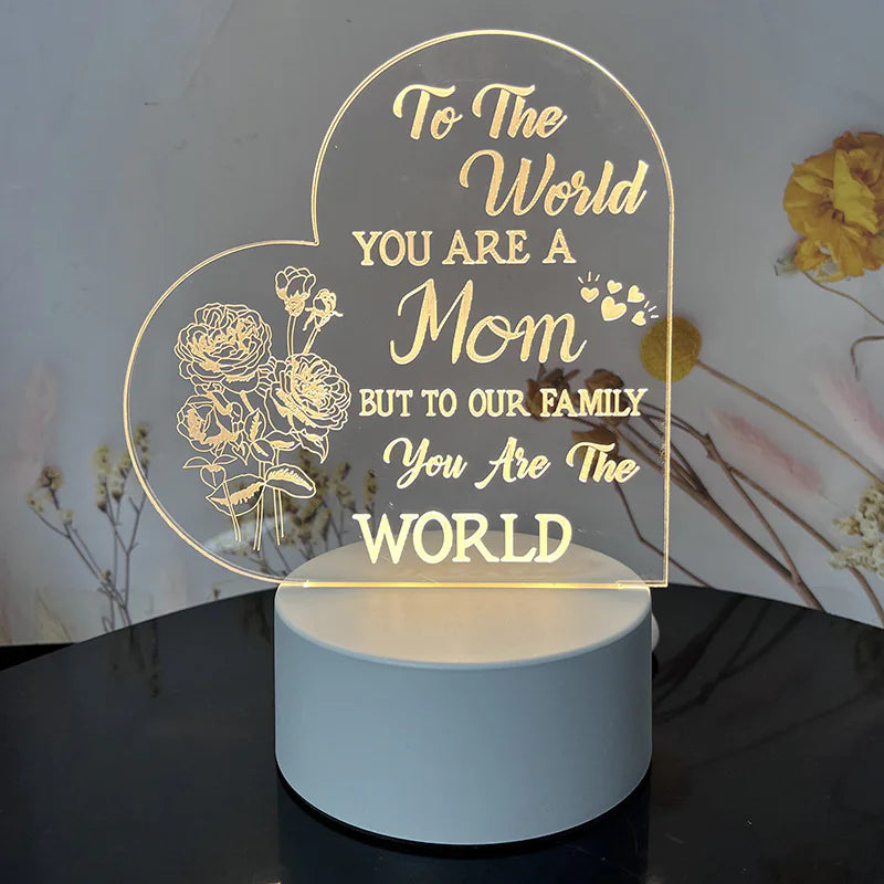 Night Light with Acrylic Engraving