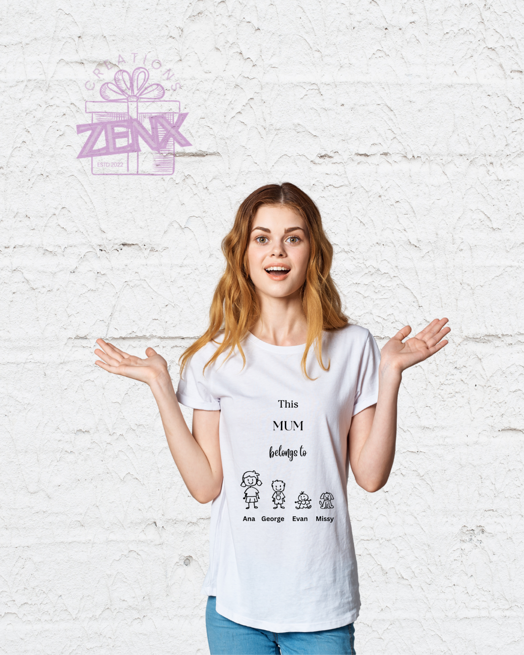 This Mum Belongs To" Personalized T-Shirt – A Heartfelt Mother’s Day Gift! 💖👕