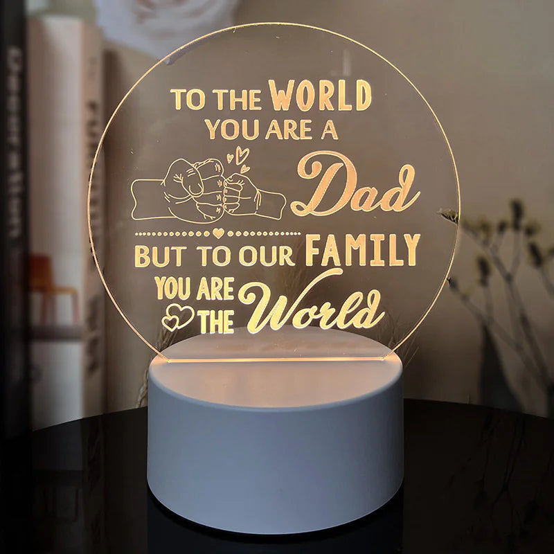 Night Light with Acrylic Engraving
