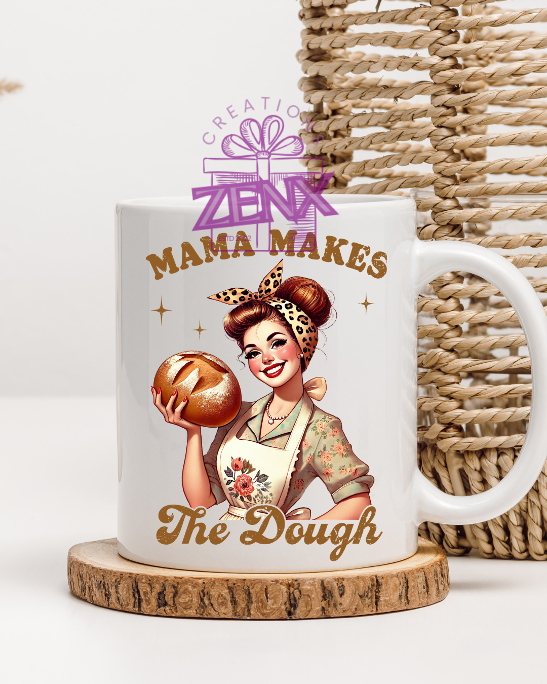 Mama Makes the Dough Funny Coffee Mug – Mother's Day Gift