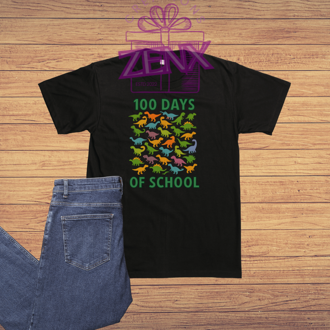 100 Days of School DTF T-Shirt