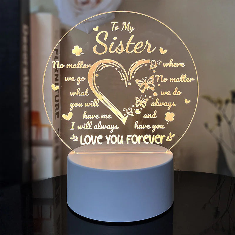Night Light with Acrylic Engraving