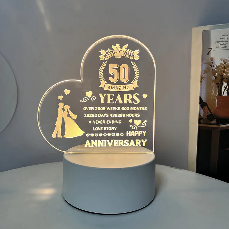 Night Light with Acrylic Engraving