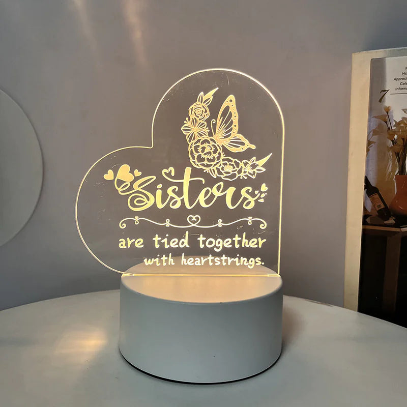 Night Light with Acrylic Engraving