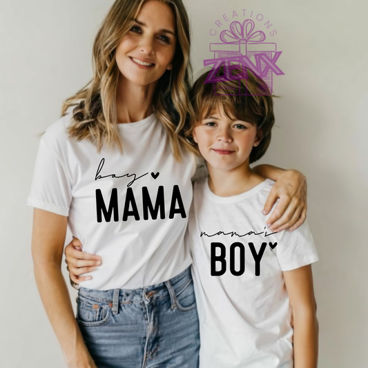 Boy Mama & Mama's Boy Matching T-Shirt Set