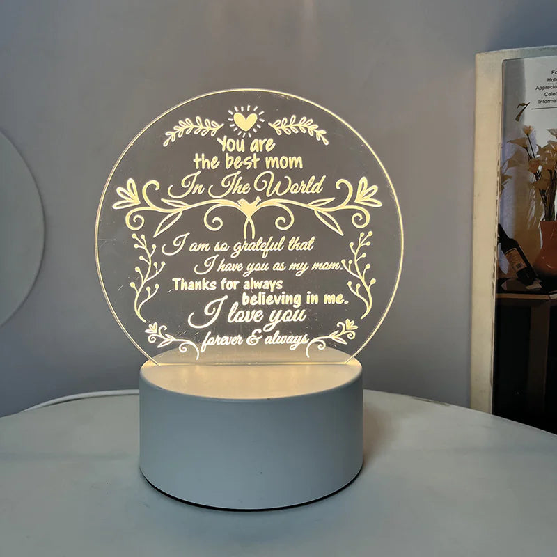 Night Light with Acrylic Engraving